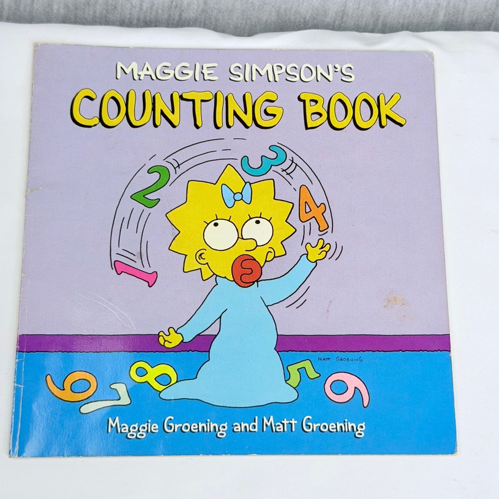 Vintage 1991 Maggie Simpson's Counting Book Matt Groening First Edition B33